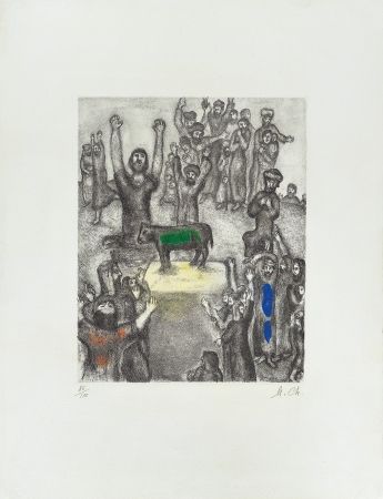 Engraving Chagall - Le Veau d’Or