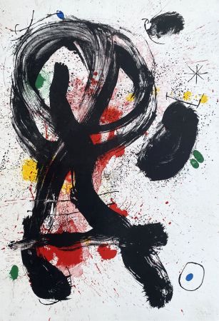Lithograph Miró - Le vendangeur
