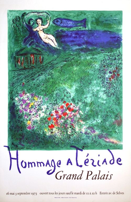 Lithograph Chagall - Le Verger Hommage à Terriade 