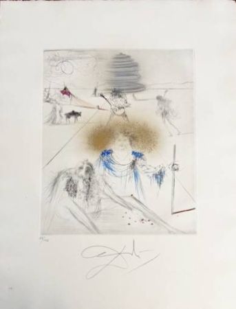 Drypoint Dali - Le Vieil Hippy (The Old Hippy)