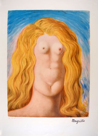 Lithograph Magritte - Le Viol - The Rape