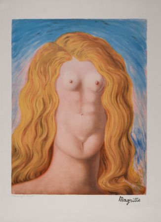 Lithograph Magritte - Le Viol, c. 1979