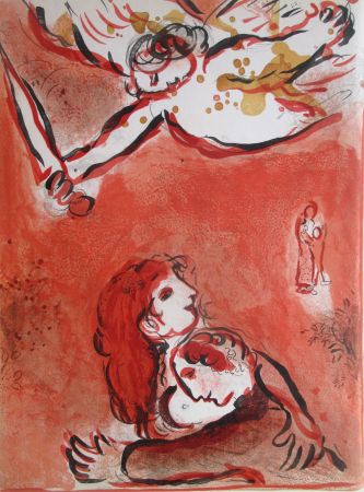Lithograph Chagall - Le Visage d'Israel
