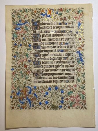 No Technical Dunois - Leaf from a Book of Hours, use of Rouen