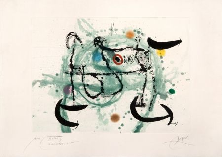 Etching And Aquatint Miró - L´ecartelée