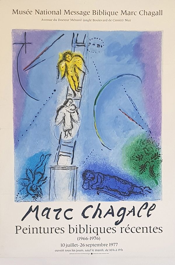 Lithograph Chagall - L'Echele de Jacob