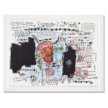 Screenprint Basquiat - Leeches