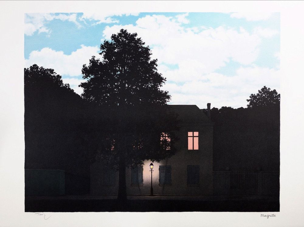 Lithograph Magritte - L'Empire des Lumières