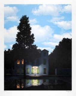 Lithograph Magritte - L'empire des lumières 1954