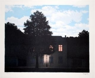 Lithograph Magritte - L'empire des lumières 1961