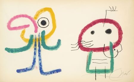 Lithograph Miró - L'Enfance d' Ubu