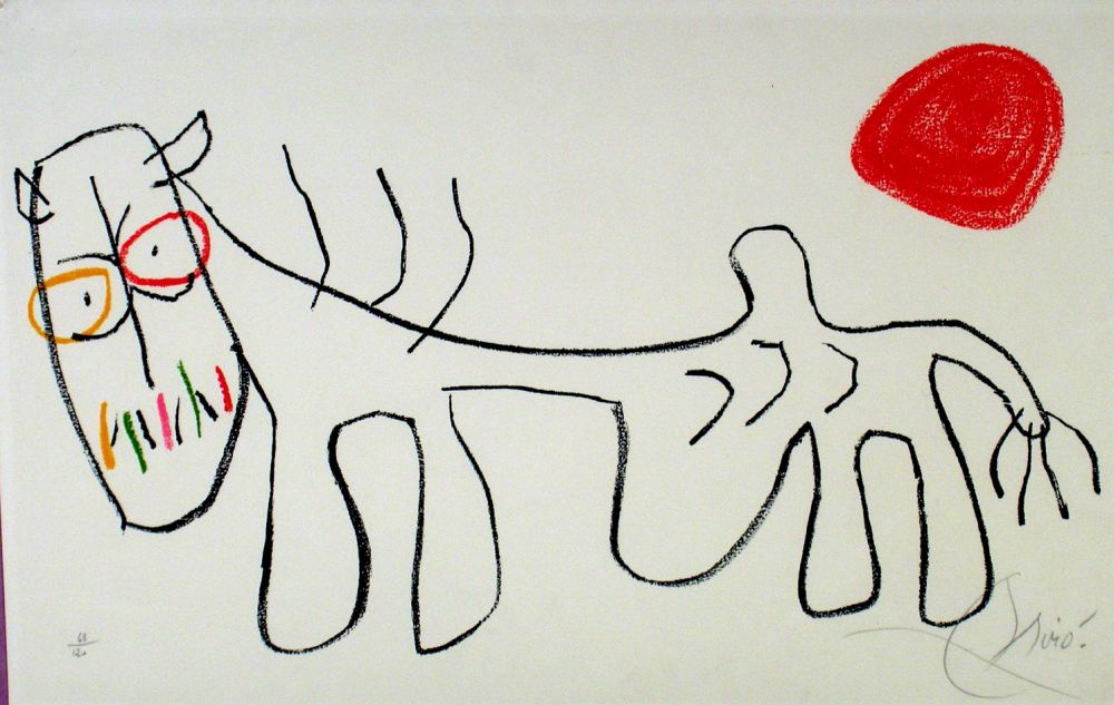 Lithograph Miró - L'enfance du Ubu