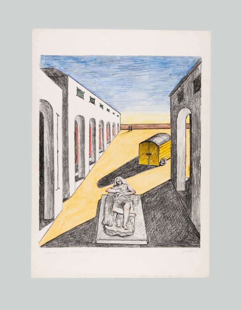 Lithograph De Chirico - L'enigma del pomeriggio