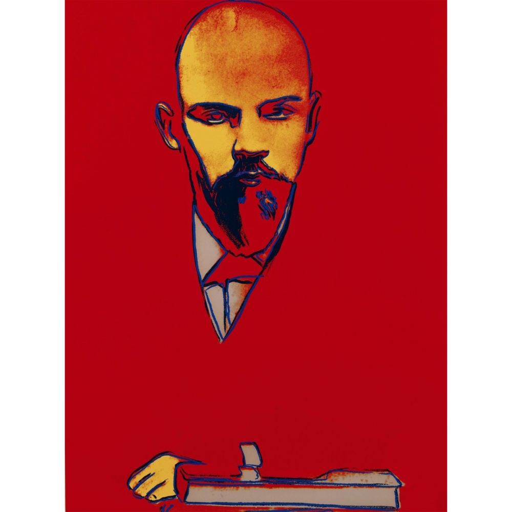 Screenprint Warhol - Lenin (Red) (FS II.403)