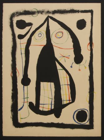 Lithograph Miró - L'ENTRANGERE