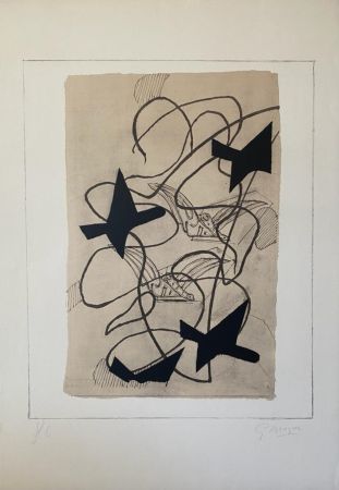 Lithograph Braque - L'envol