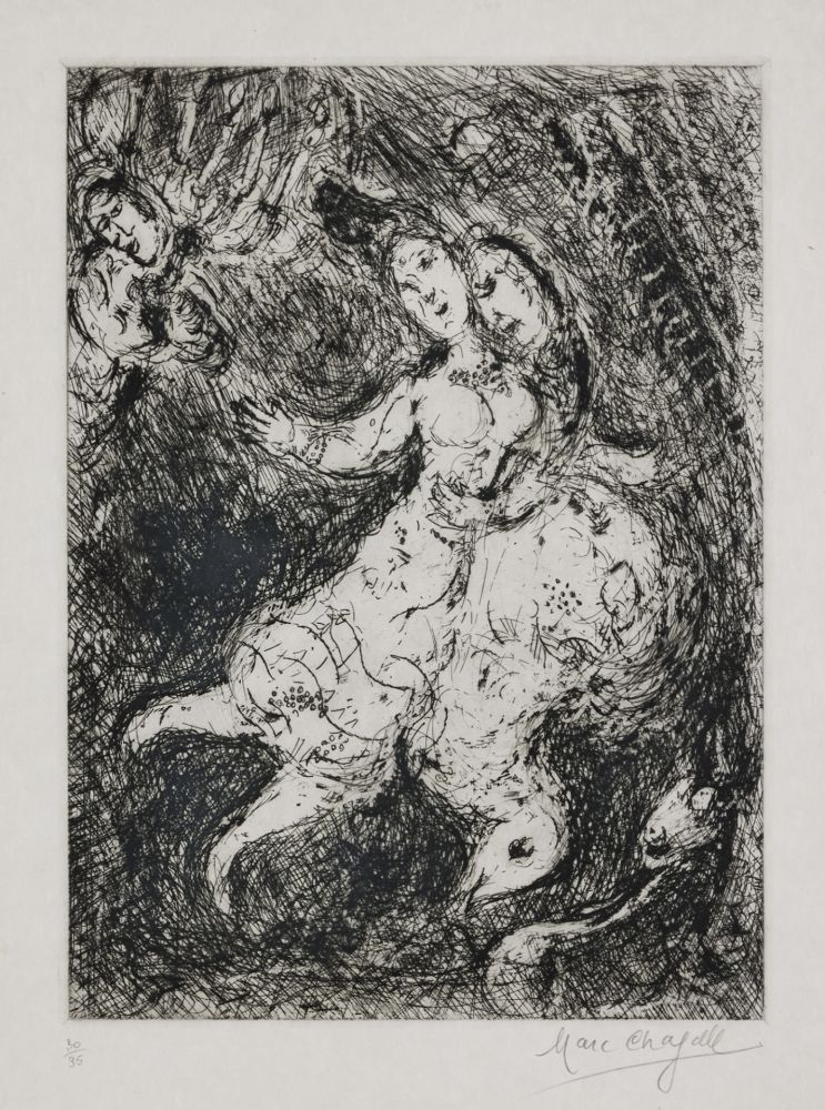 Etching Chagall - L'envolée