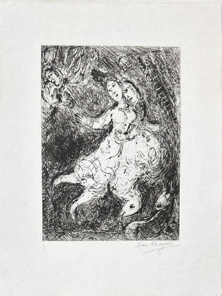 Etching Chagall - L'envolée