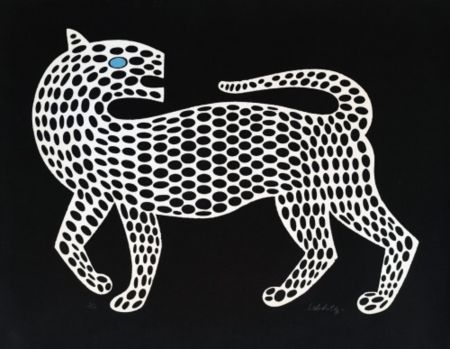 Screenprint Vasarely - Leopard