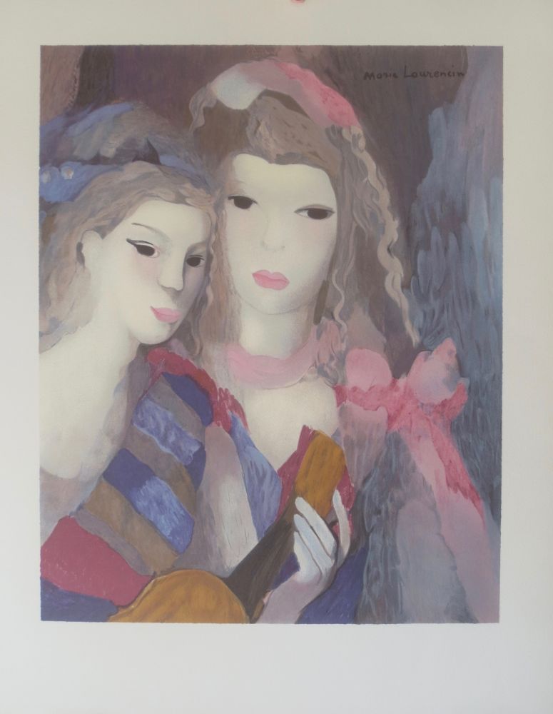 Lithograph Laurencin - Les 2 amies