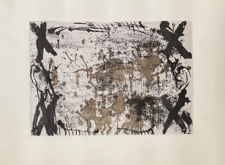 Etching Tàpies - Les 4 croix