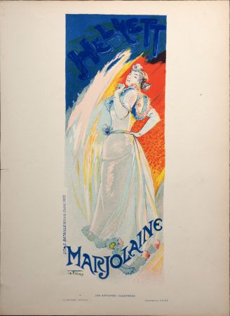Lithograph De Feure - Les Affiches illustrées : Marjolaine, 1896