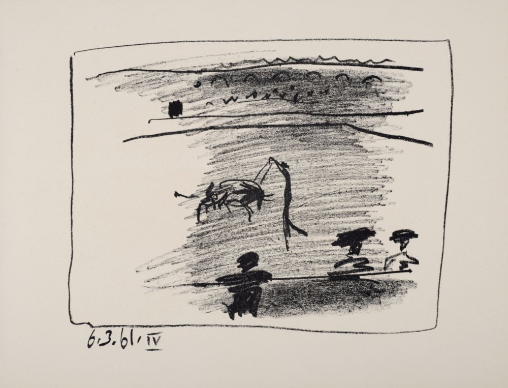 Lithograph Picasso - Les banderilles, 1961