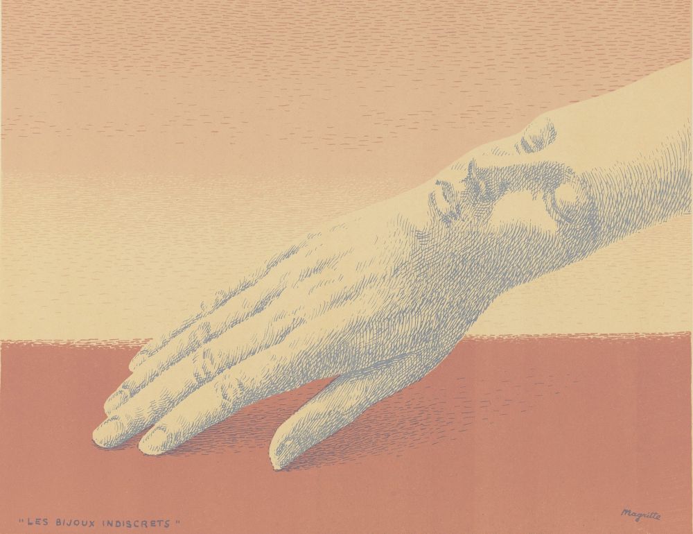 Lithograph Magritte - Les Bijoux Indiscrets