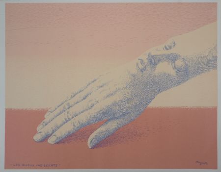 Lithograph Magritte - Les bijoux indiscrets