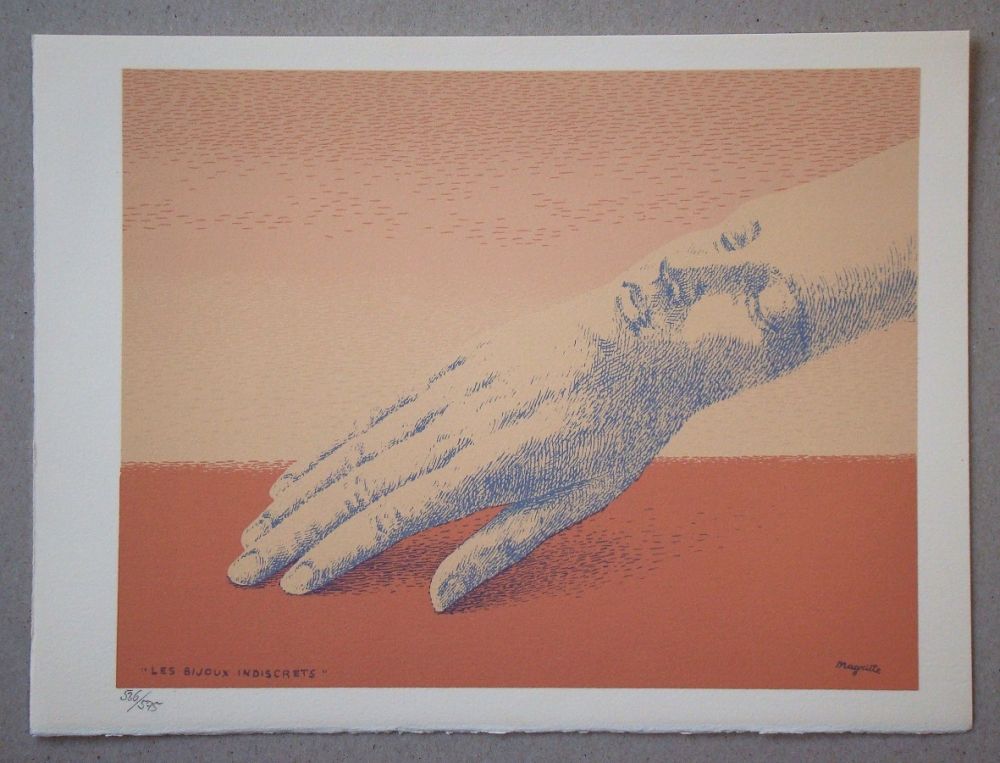 Lithograph Magritte - Les bijoux indiscrets, 1963