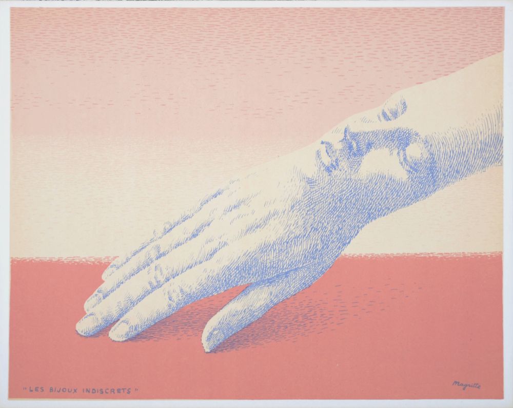 Lithograph Magritte - Les Bijoux indiscrets, 1963