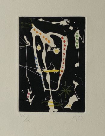 Etching And Aquatint Miró - Les Brisants (D. 241)