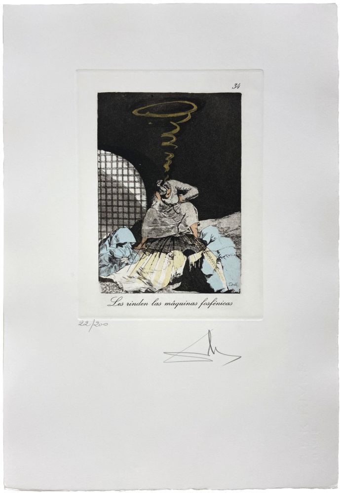 Etching Dali - Les Caprices de Goya de Dalí