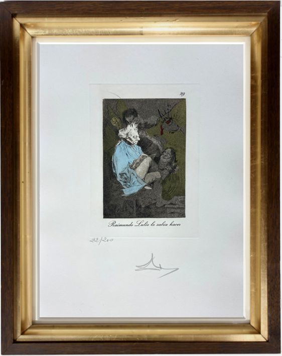 Etching Dali - Les Caprices de Goya de Dalí