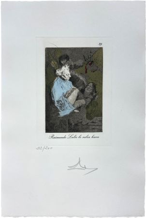 Etching Dali - Les Caprices de Goya de Dalí