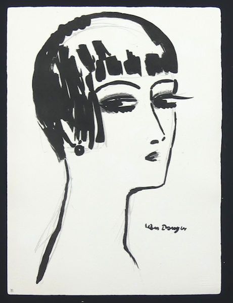 Lithograph Van Dongen - Les Cheveux Courts
