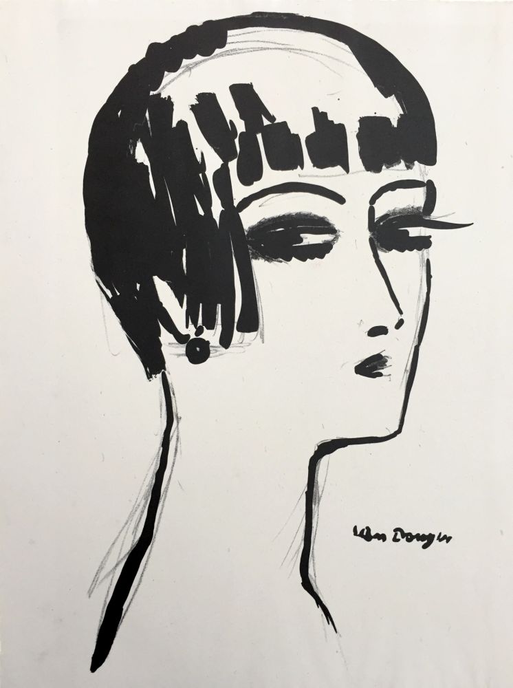 Lithograph Van Dongen - Les Cheveux Courts 