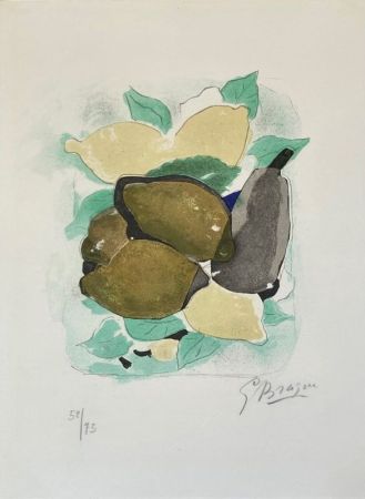 Lithograph Braque - Les Citrons 