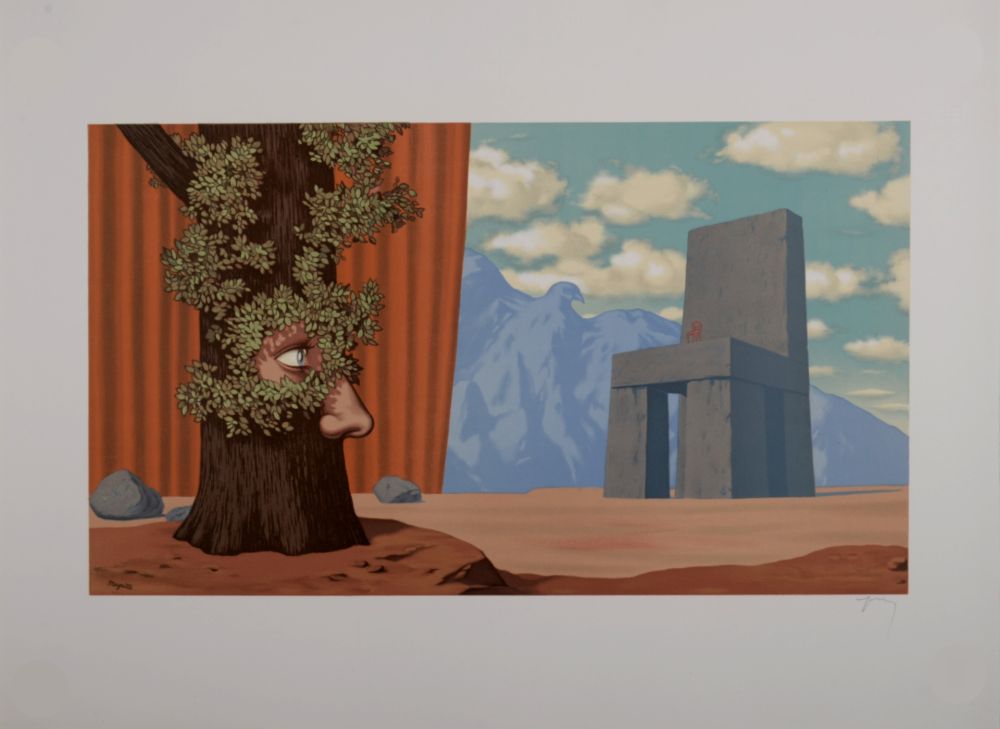 Lithograph Magritte - Les Claires-Voies d'un Jeune Regard embaument la Fête d'un Vieil Arbre, 1968