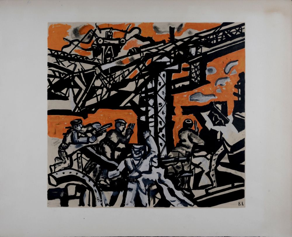 Lithograph Leger - Les constructeurs, c. 1955