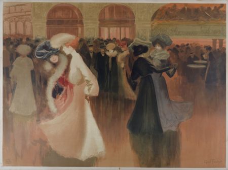 Lithograph Abel-Truchet - Les Danseuses, 1900