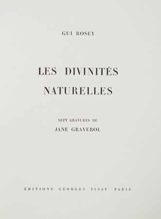 Illustrated Book Graverol - Les divinités naturelles