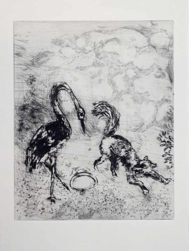 Etching Chagall - Les fables de La Fontaine