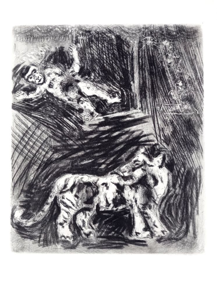 Engraving Chagall - Les fables de La Fontaine