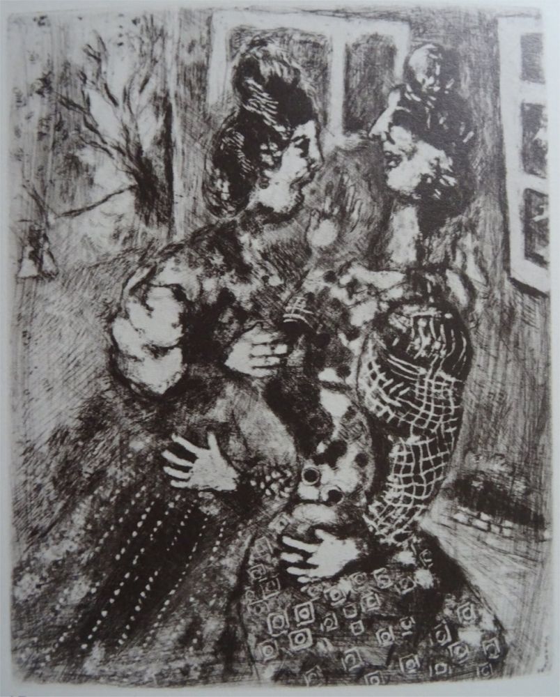 Engraving Chagall - Les femmes et le secret
