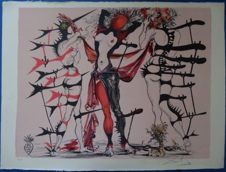Lithograph Dali - Les Femmes Fleurs