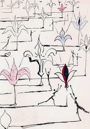 Etching Dali - Les Fleurs