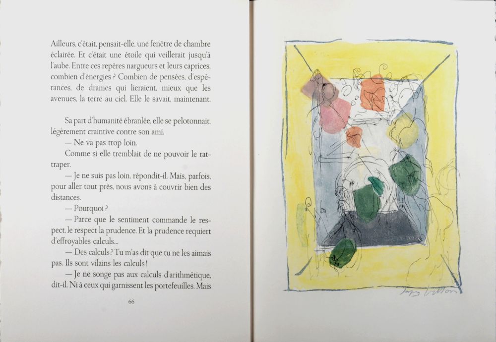 Etching Villon - Les frontières du matin, 1962 - Full book (Hand-signed & numbered!)