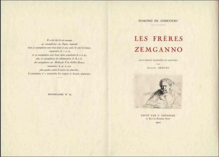 Illustrated Book Brouet - Les frères Zemganno. Eaux-fortes dessinées et gravées par Auguste Brouet.