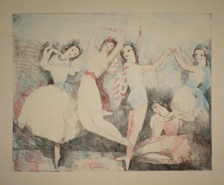 Lithograph Laurencin - Les fêtes de la danse